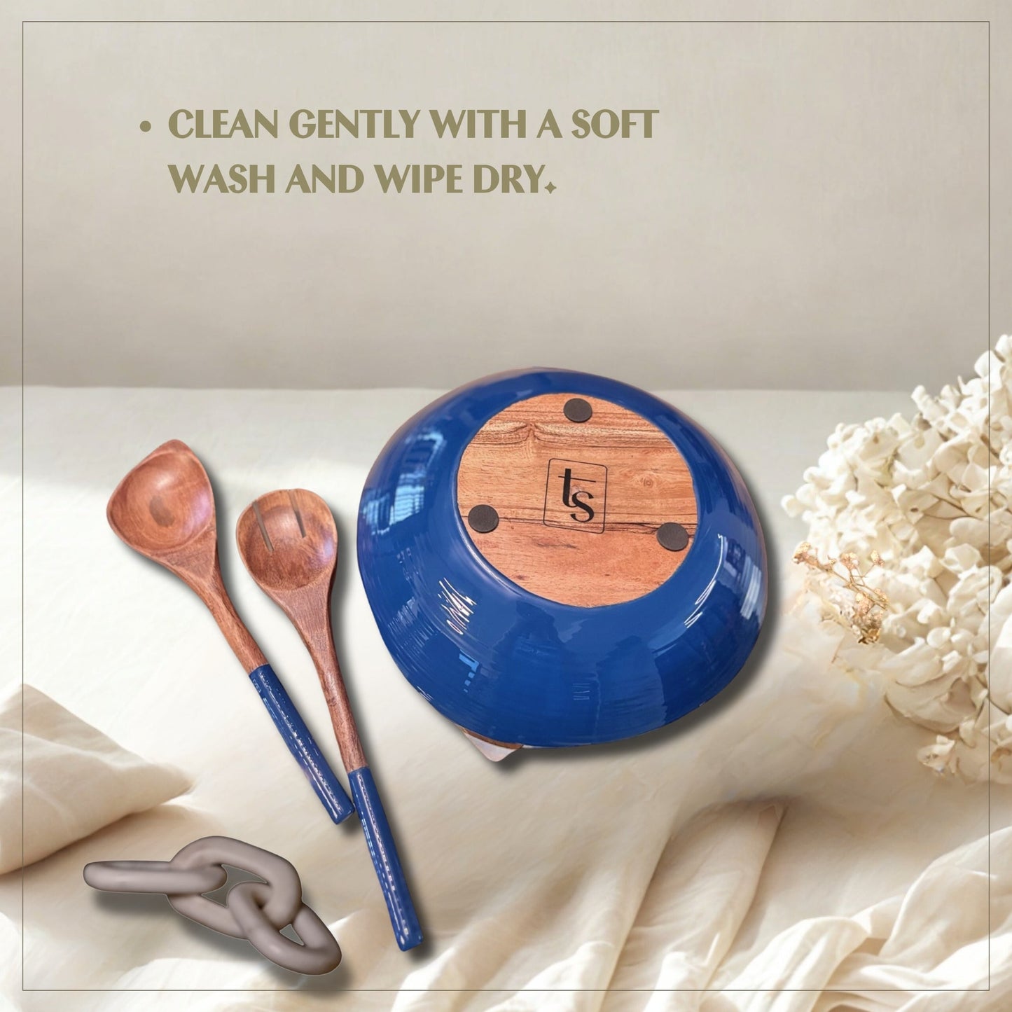 Salad Bowl - Abstract Blue