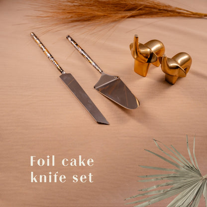 Foil Cake Knife Set