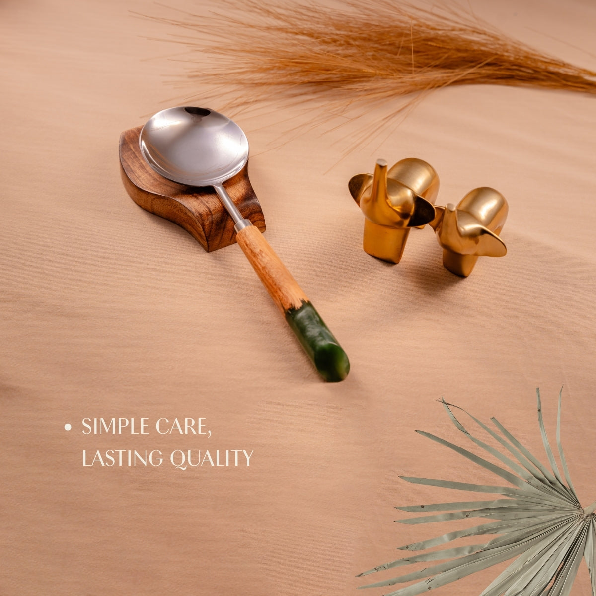 Grey Serving Spoons Set