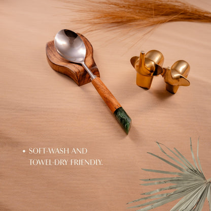 Grey Serving Spoons Set