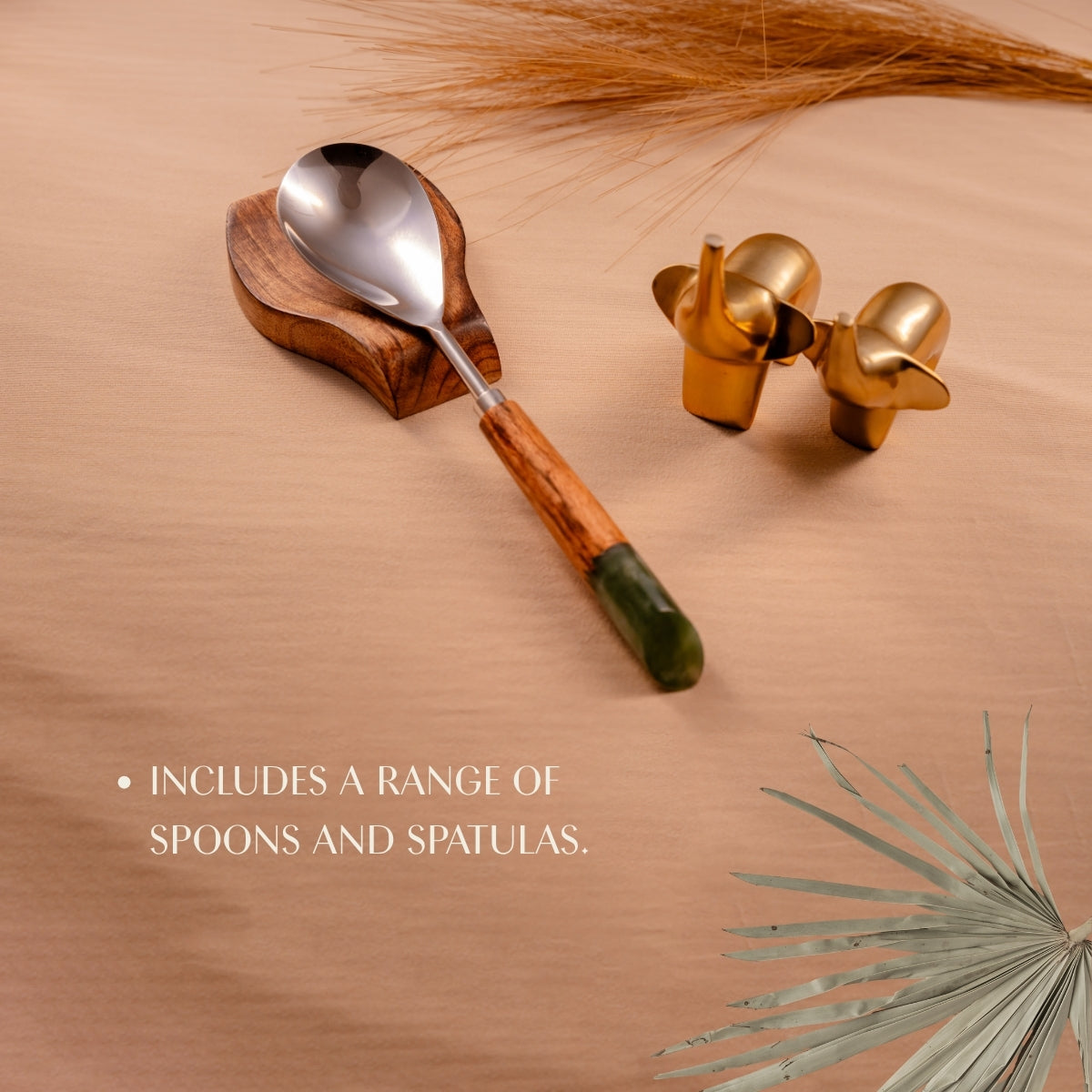 Grey Serving Spoons Set