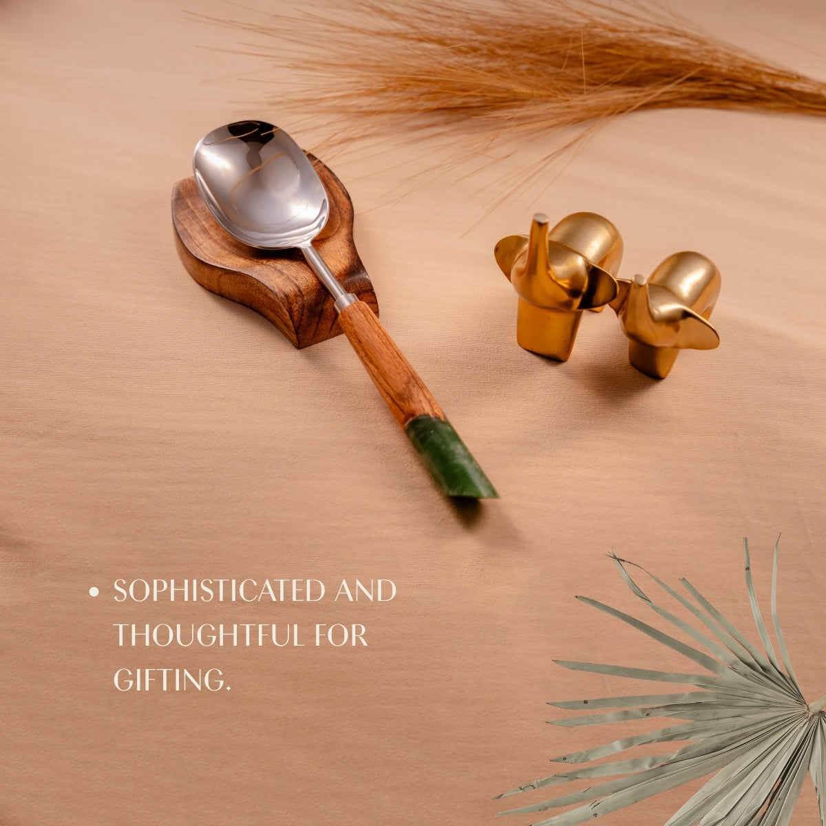 Grey Serving Spoons Set