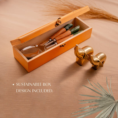 Grey Serving Spoons Set