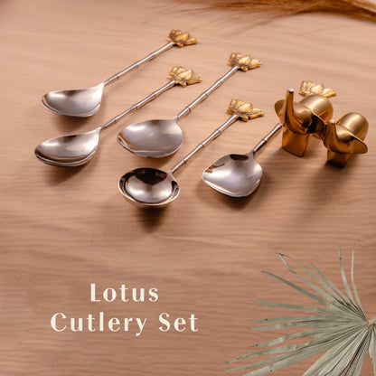Lotus Serving Spoons Set