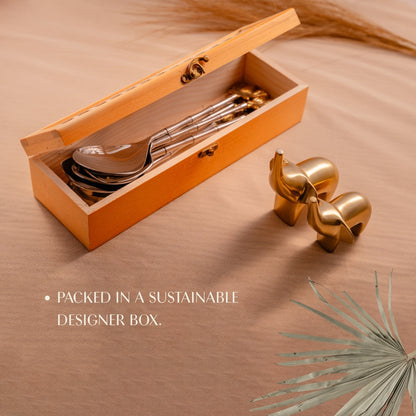 Lotus Serving Spoons Set