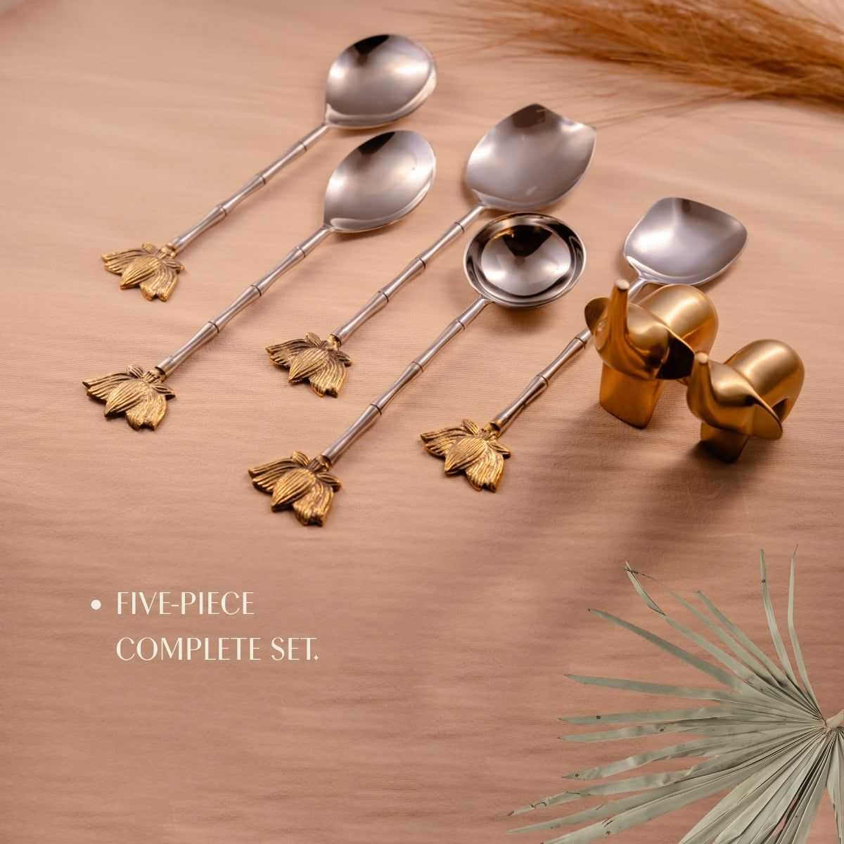 Lotus Serving Spoons Set