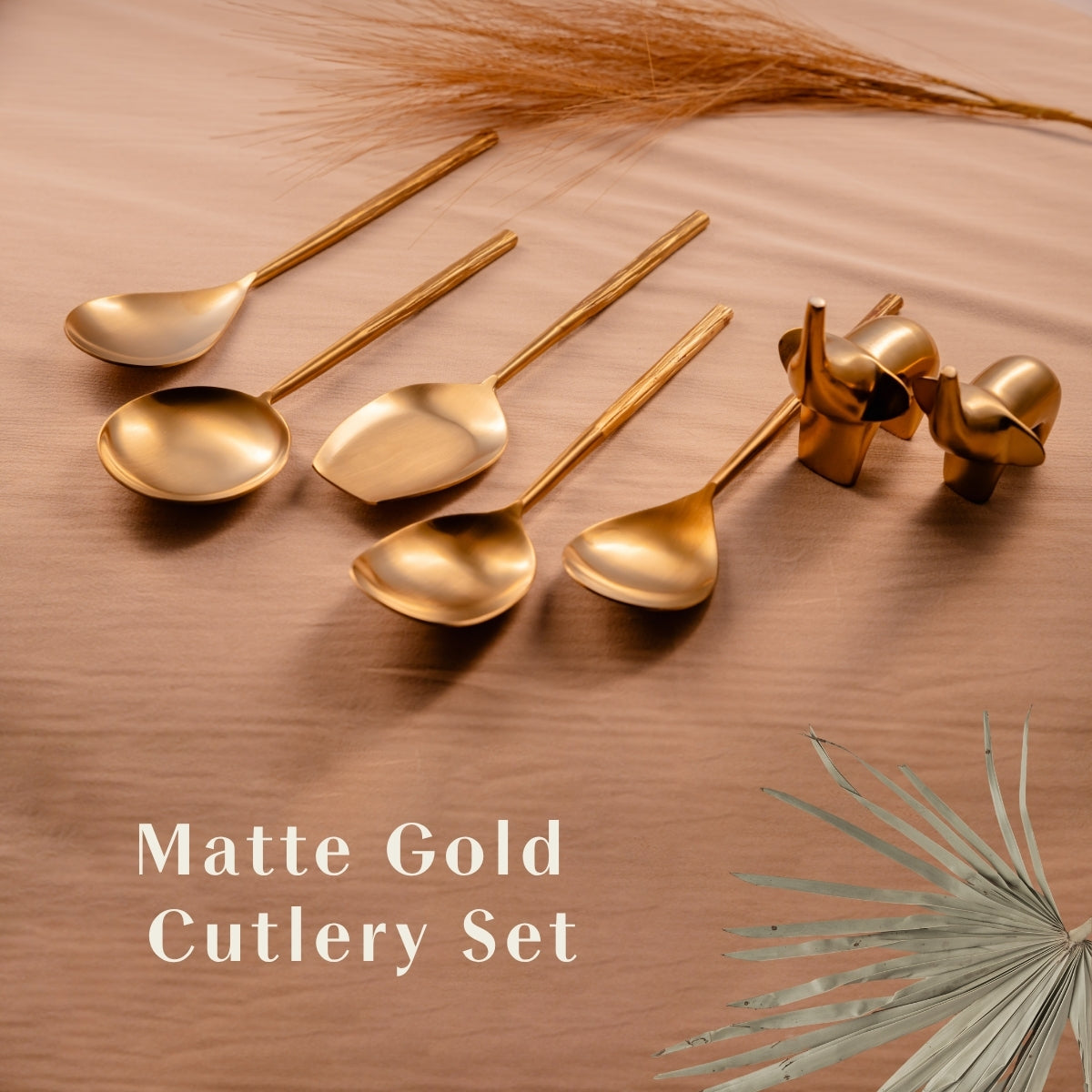 Matte Gold Cutlery