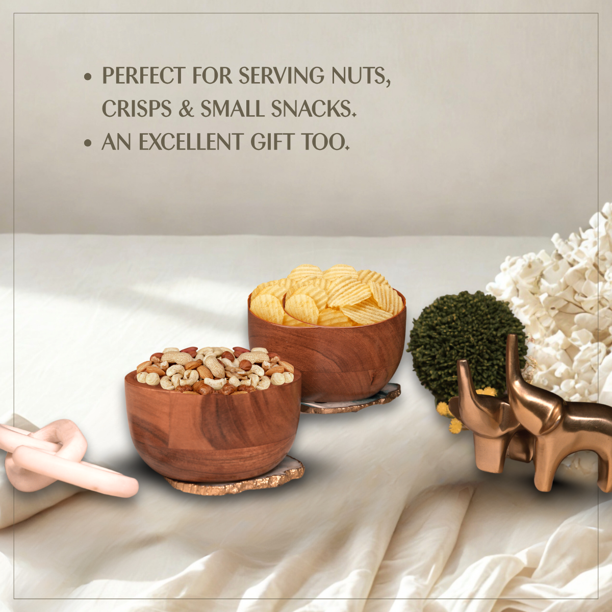 Set Of 2 - Nut Bowls