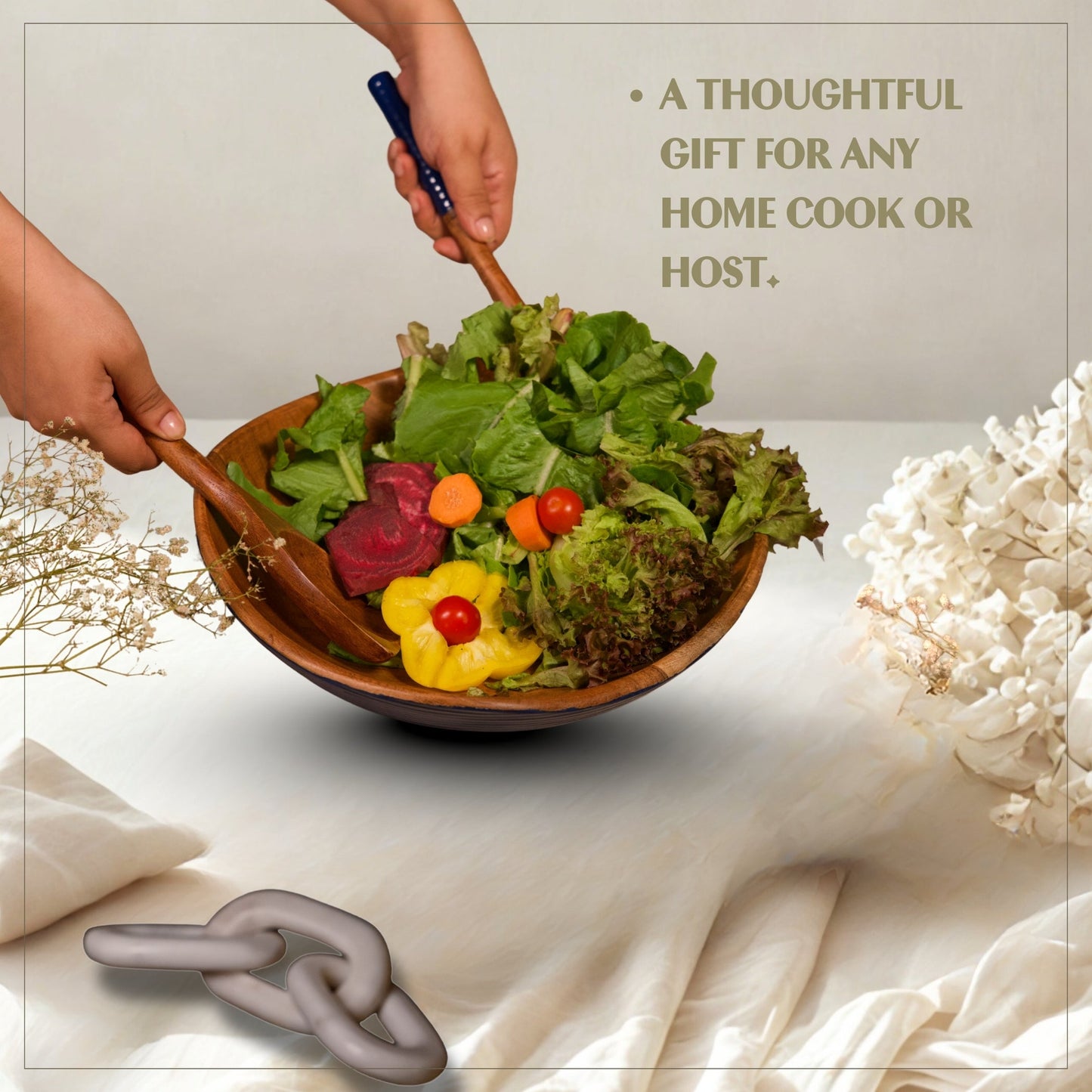 Salad Bowl - Abstract Blue