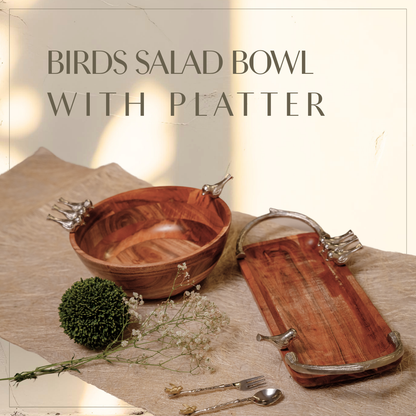 Birds Bowl & platter set