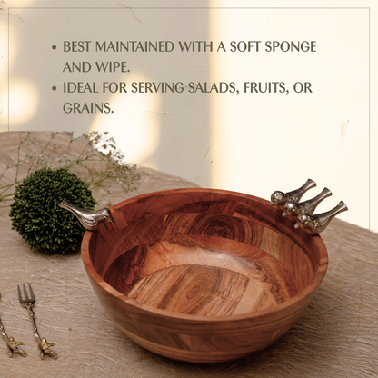 Birds Bowl & platter set