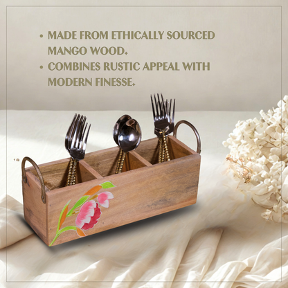 Lotus - Wooden Spoon Caddy