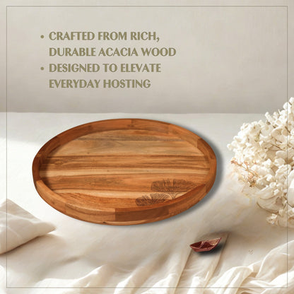 Print - Wooden Lazy Susan Platter