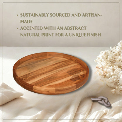 Print - Wooden Lazy Susan Platter