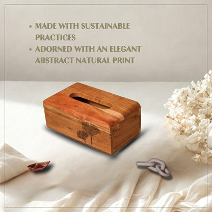 Print - Wooden Tissue Box