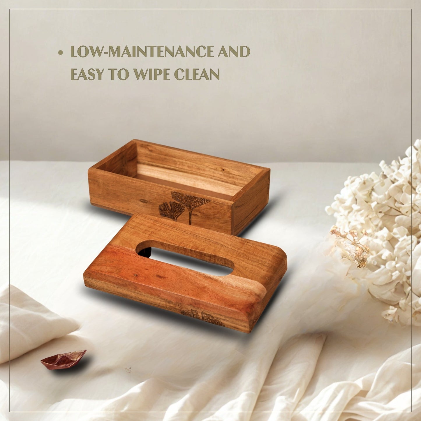 Print - Wooden Tissue Box