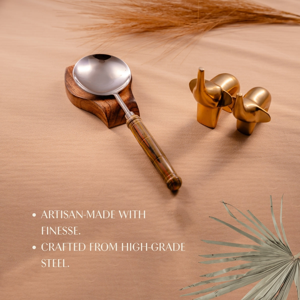 Yellow Grains Serving Spoons Set