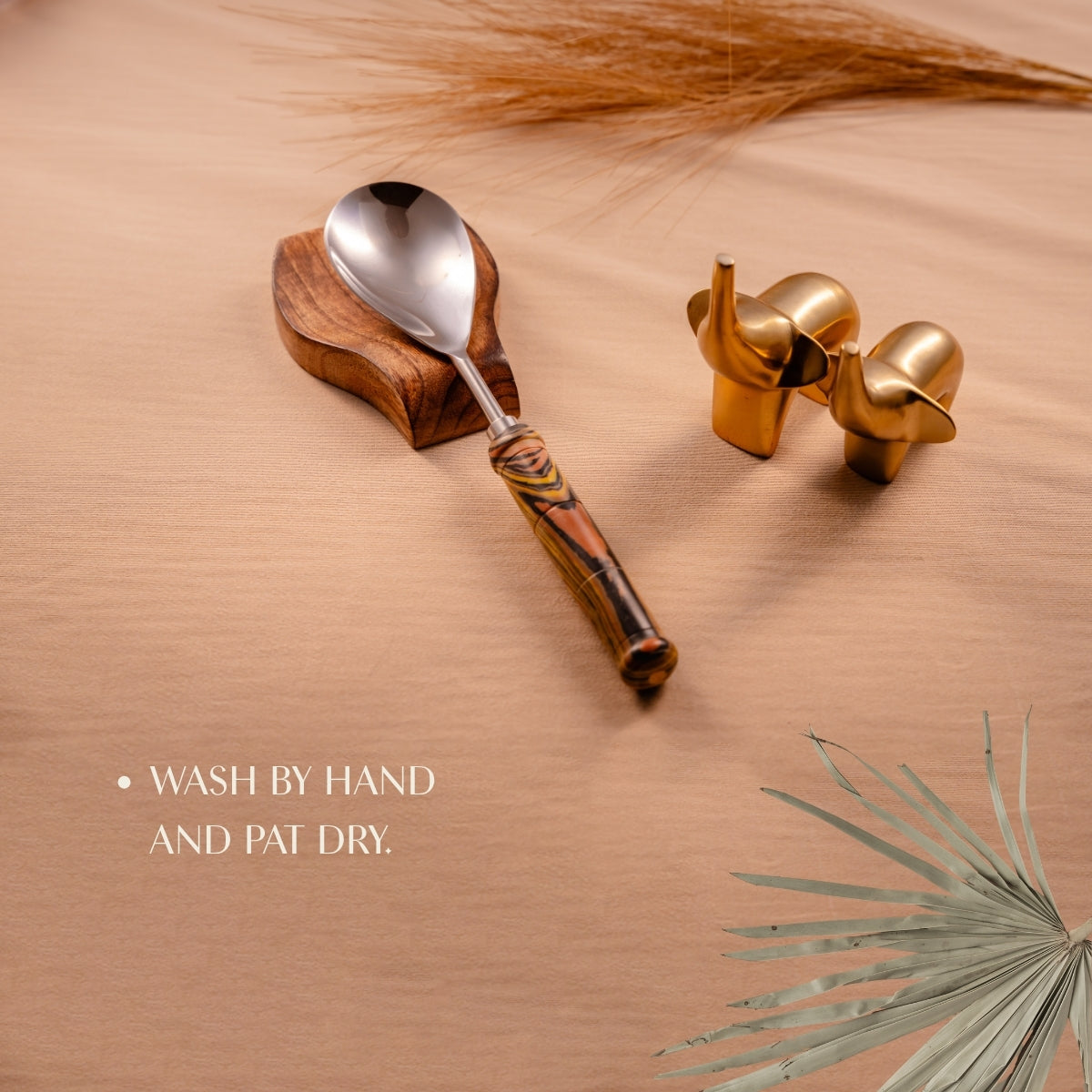 Yellow Grains Serving Spoons Set