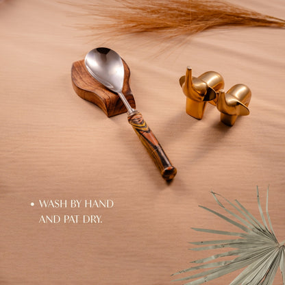 Yellow Grains Serving Spoons Set