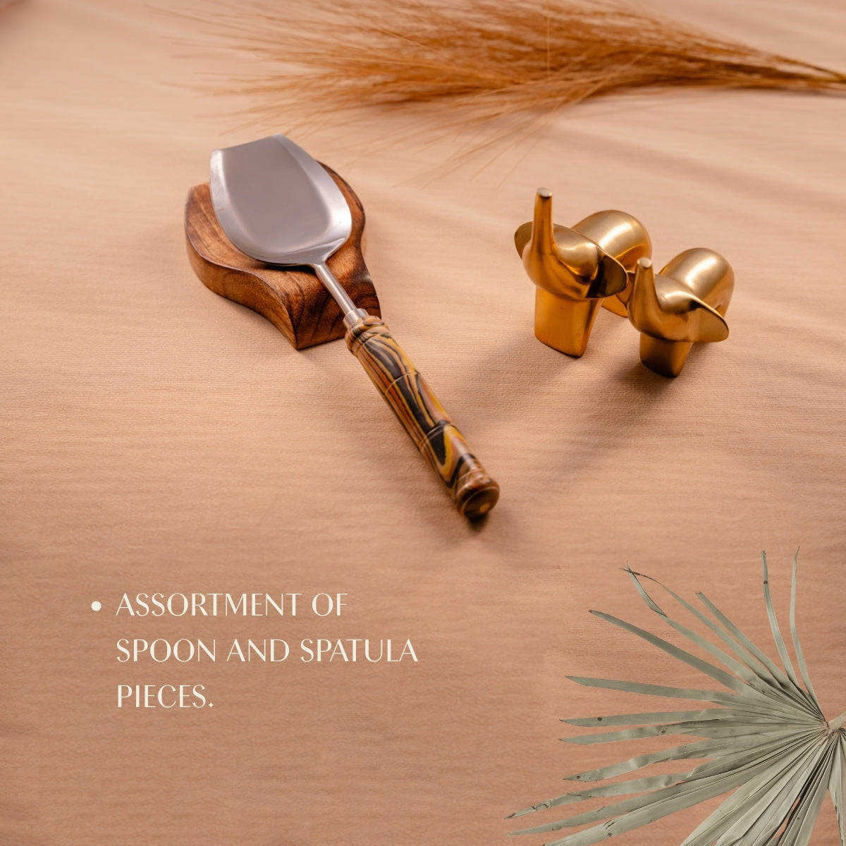 Yellow Grains Serving Spoons Set